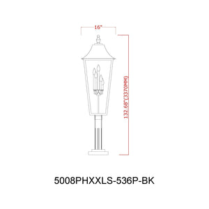 Gannon 5-Light Outdoor Post Mount Fixture