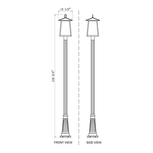 Rainer 4-Light Outdoor Post Mounted Fixture