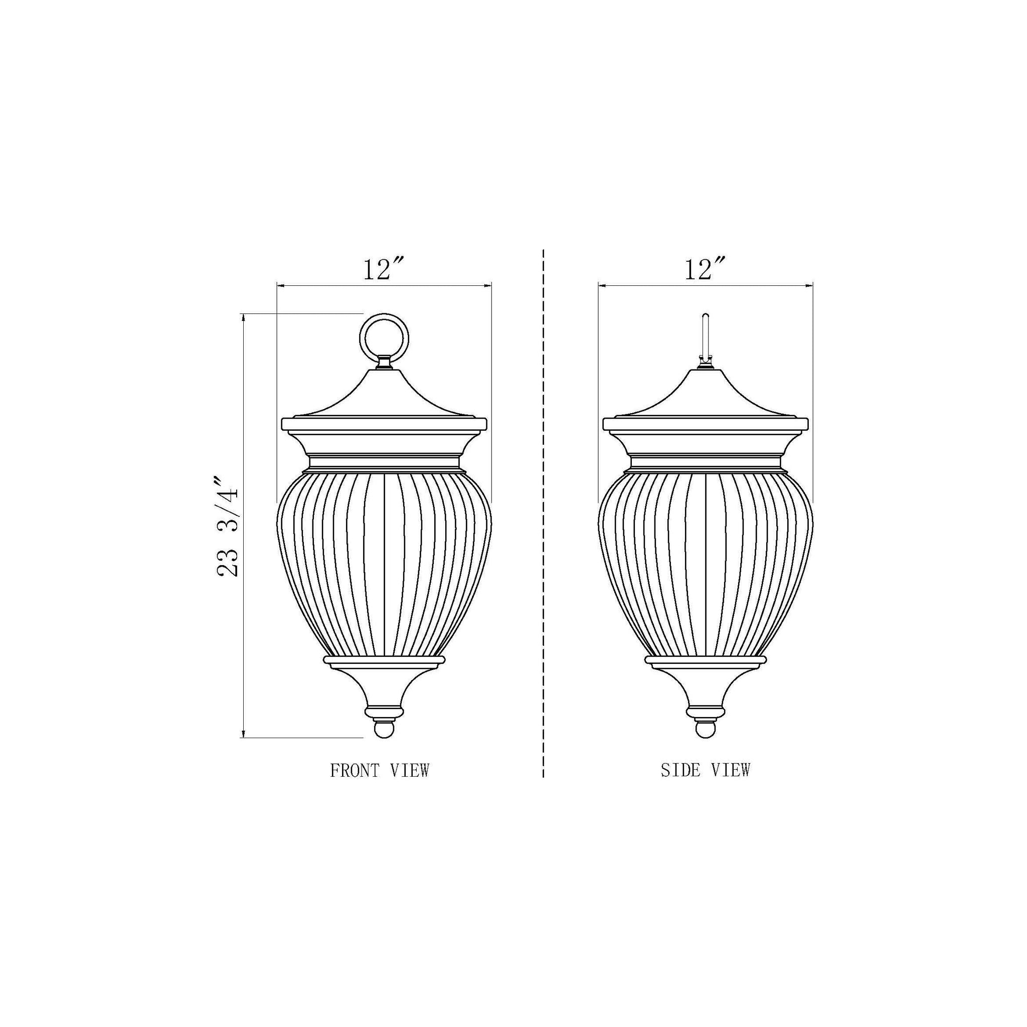 Davina 4-Light Outdoor Chain Mount Ceiling Fixture