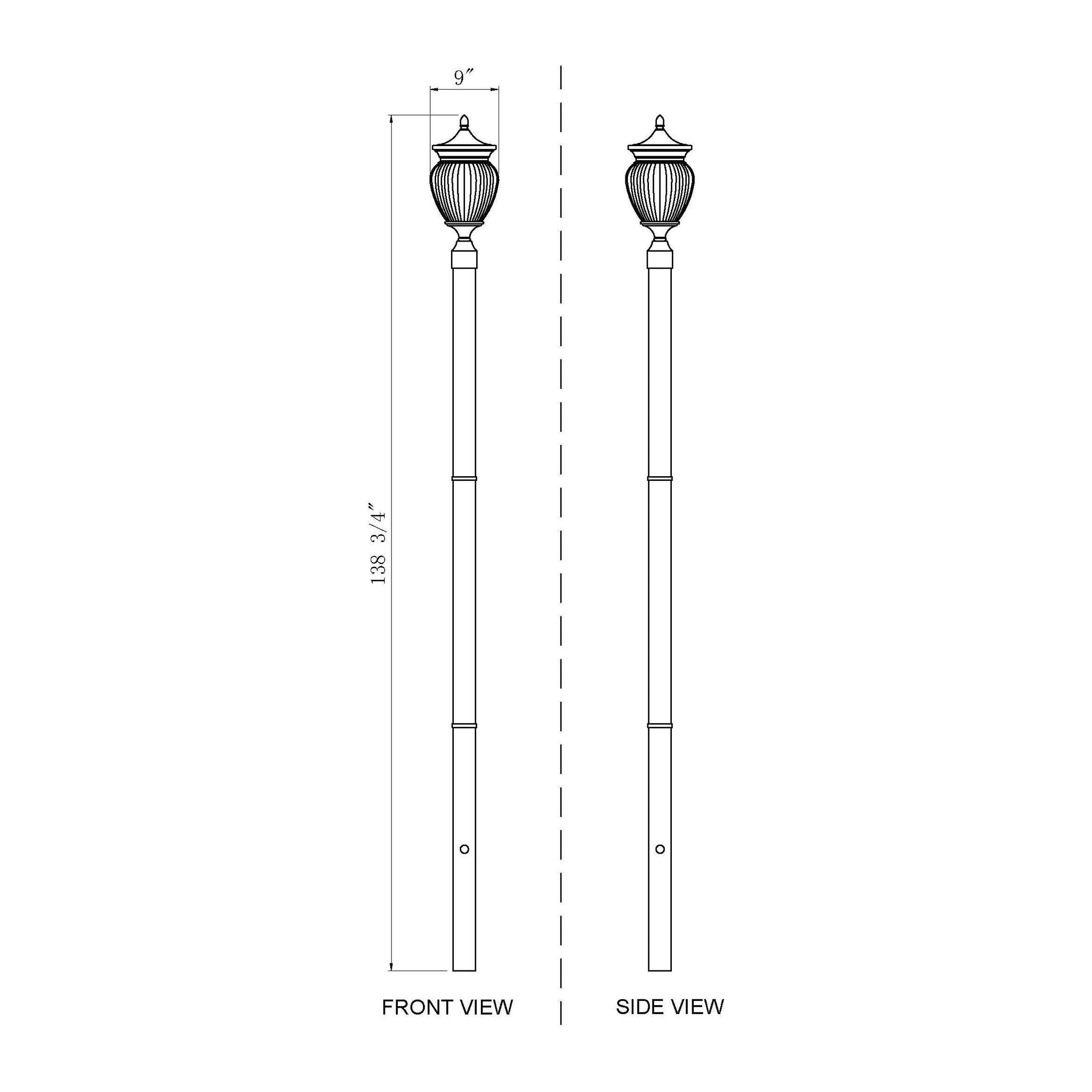 Davina 3-Light Outdoor Post Mounted Fixture