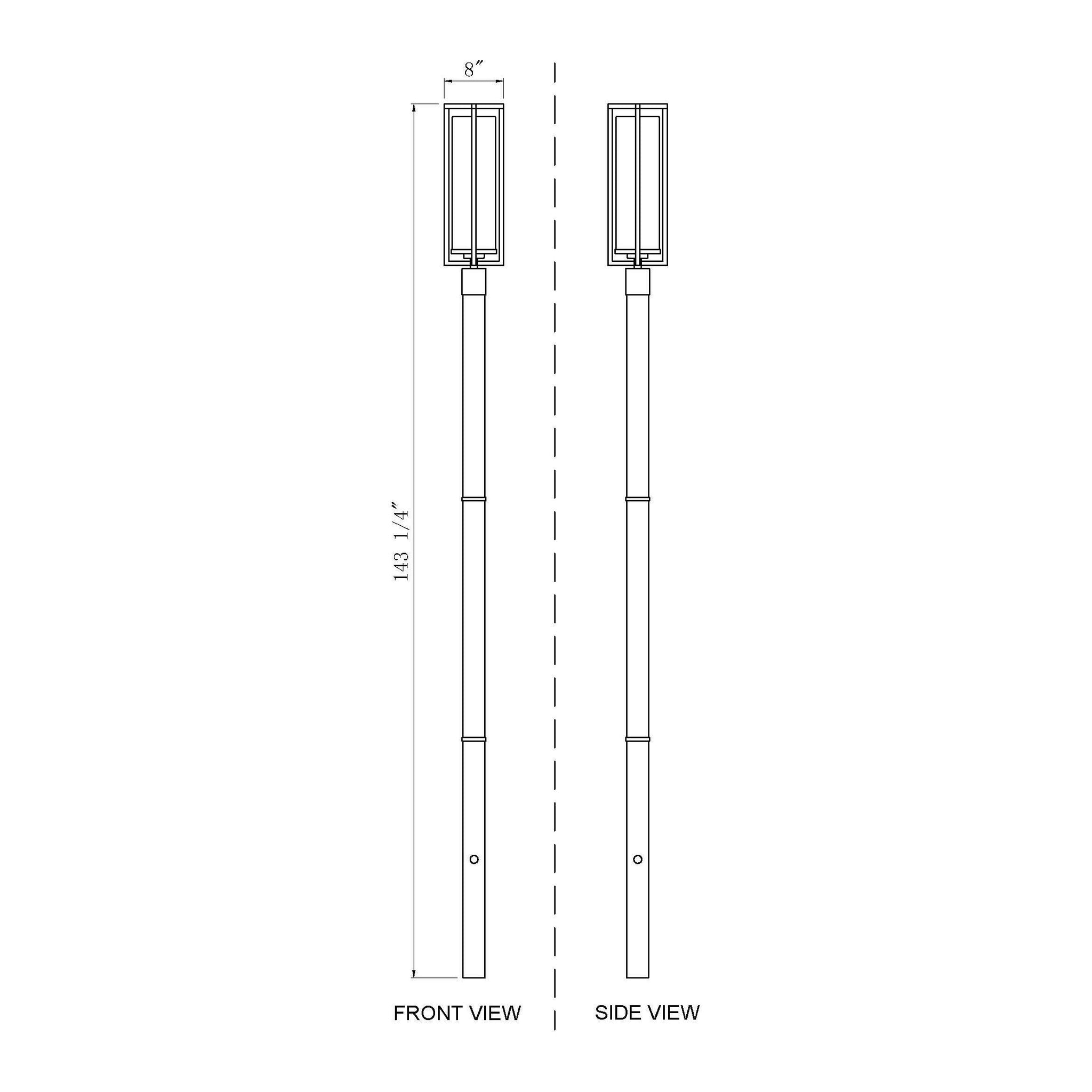 Aura 1-Light Outdoor Post Mounted Fixture