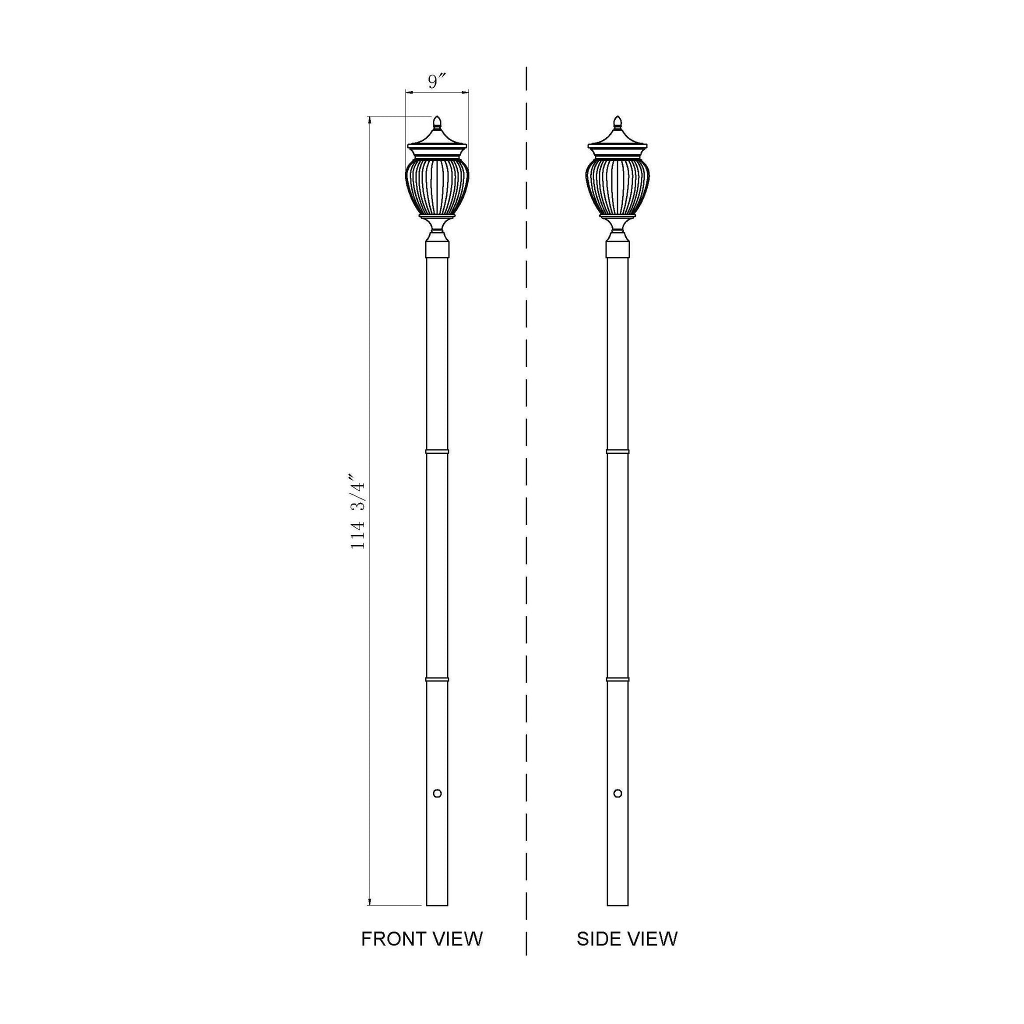 Davina 3-Light Outdoor Post Mounted Fixture