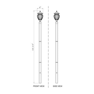 Davina 3-Light Outdoor Post Mounted Fixture