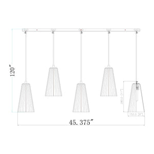 Farrell 5-Light Linear Chandelier