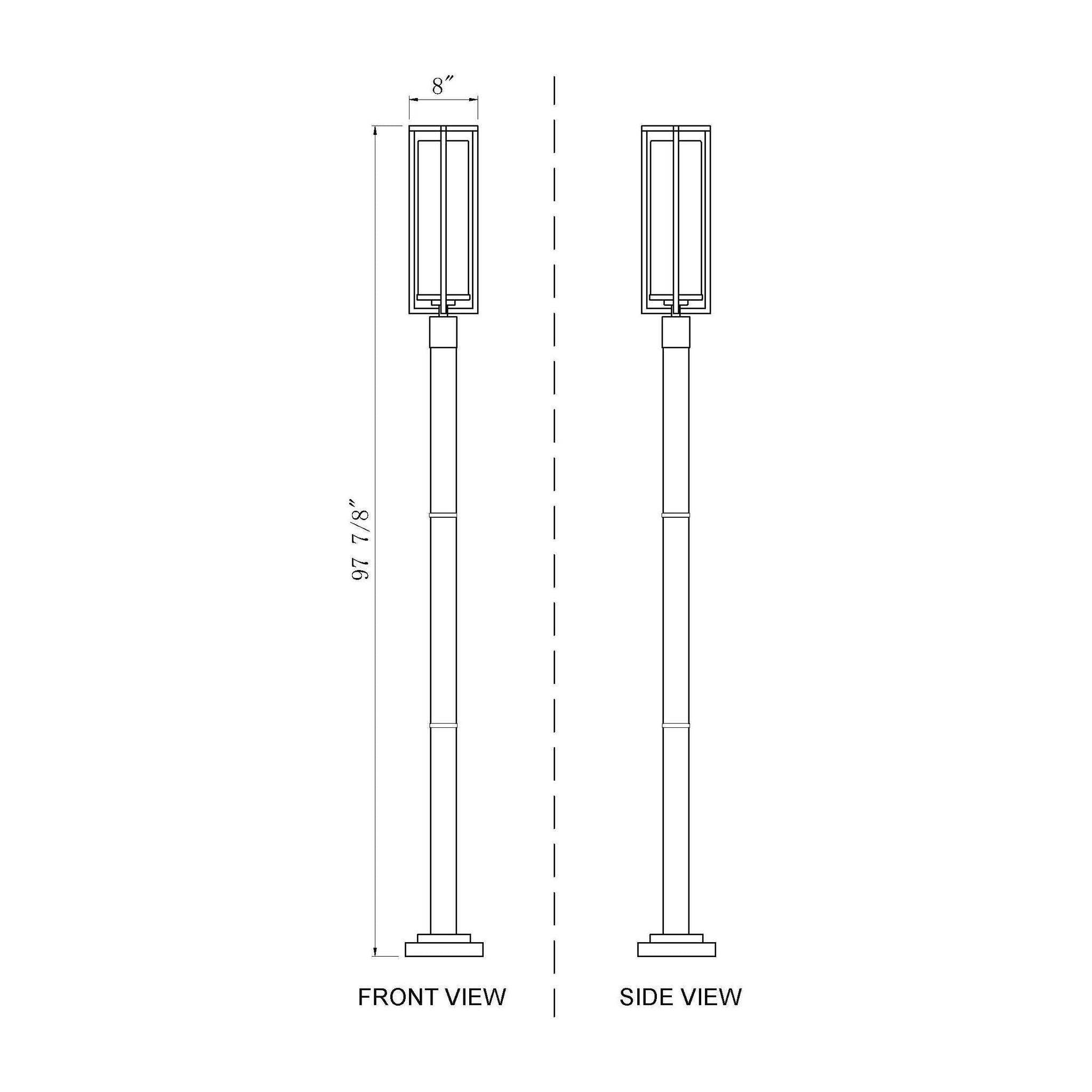 Aura 1-Light Outdoor Post Mounted Fixture