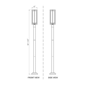 Aura 1-Light Outdoor Post Mounted Fixture