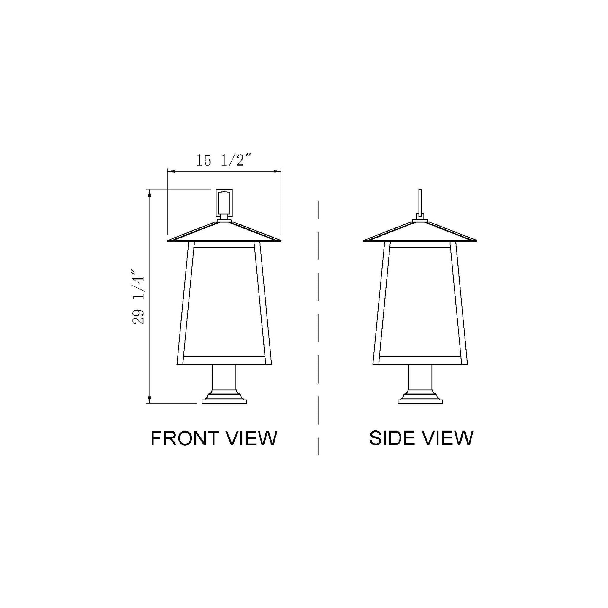 Rainer 5-Light Outdoor Pier Mounted Fixture