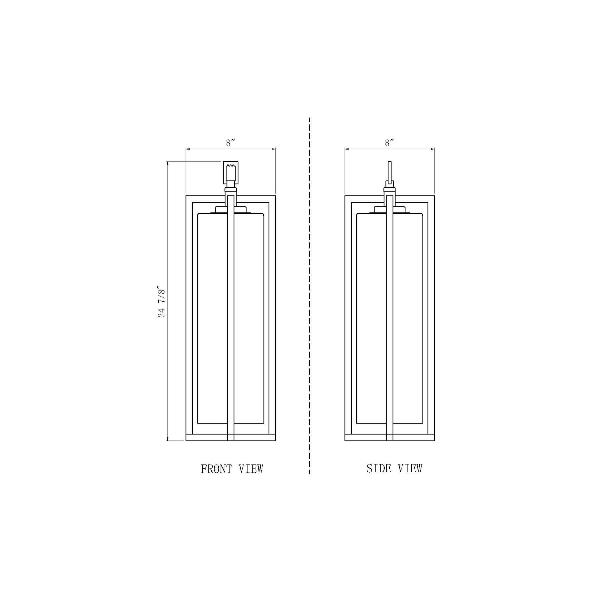 Aura 1-Light Outdoor Chain Mount Ceiling Fixture