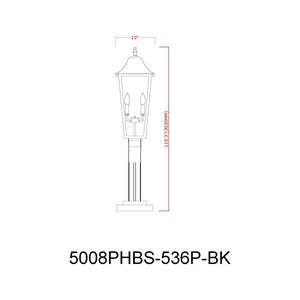 Gannon 3-Light Outdoor Post Mounted Fixture