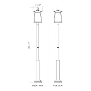 Rainer 5-Light Outdoor Post Mounted Fixture