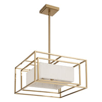 Abbey 18" 4-Light Convertible Pendant