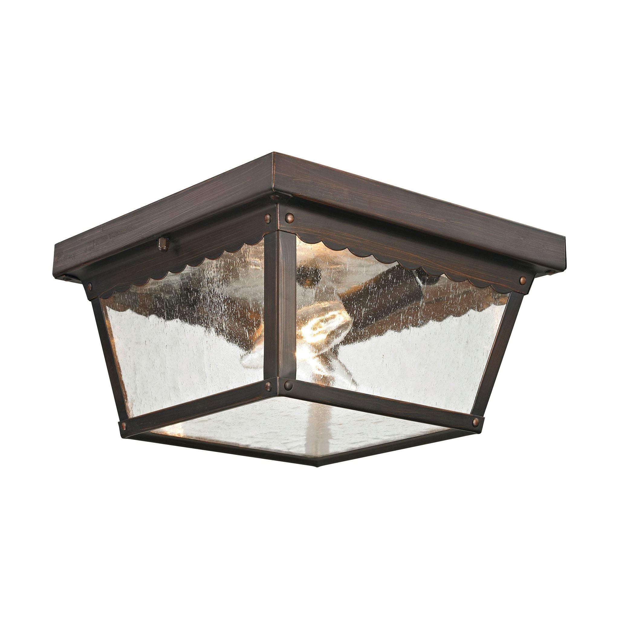 Springfield 10" Wide 2-Light Outdoor Flush Mount