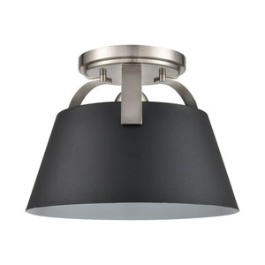 Jepson 9.5" Wide 1-Light Semi Flush Mount