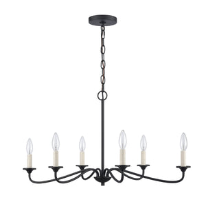 Ellisville 30" Wide 6-Light Chandelier