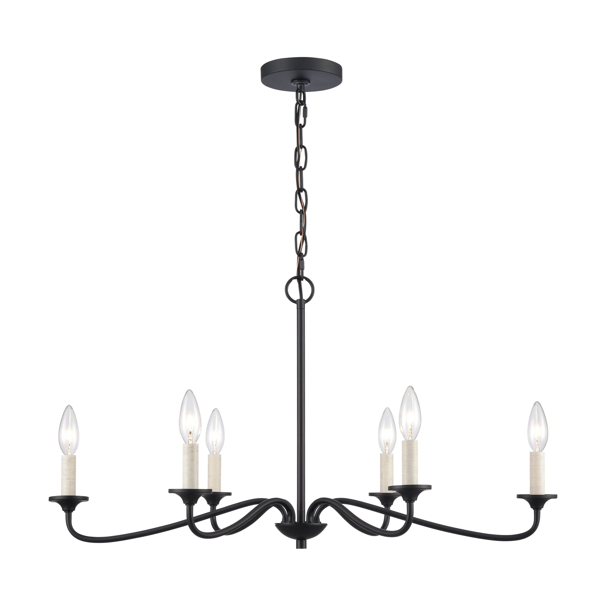 Ellisville 30" Wide 6-Light Chandelier