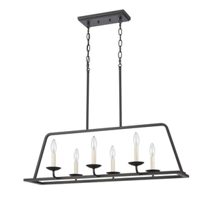 Ellisville 34" Wide 6-Light Chandelier