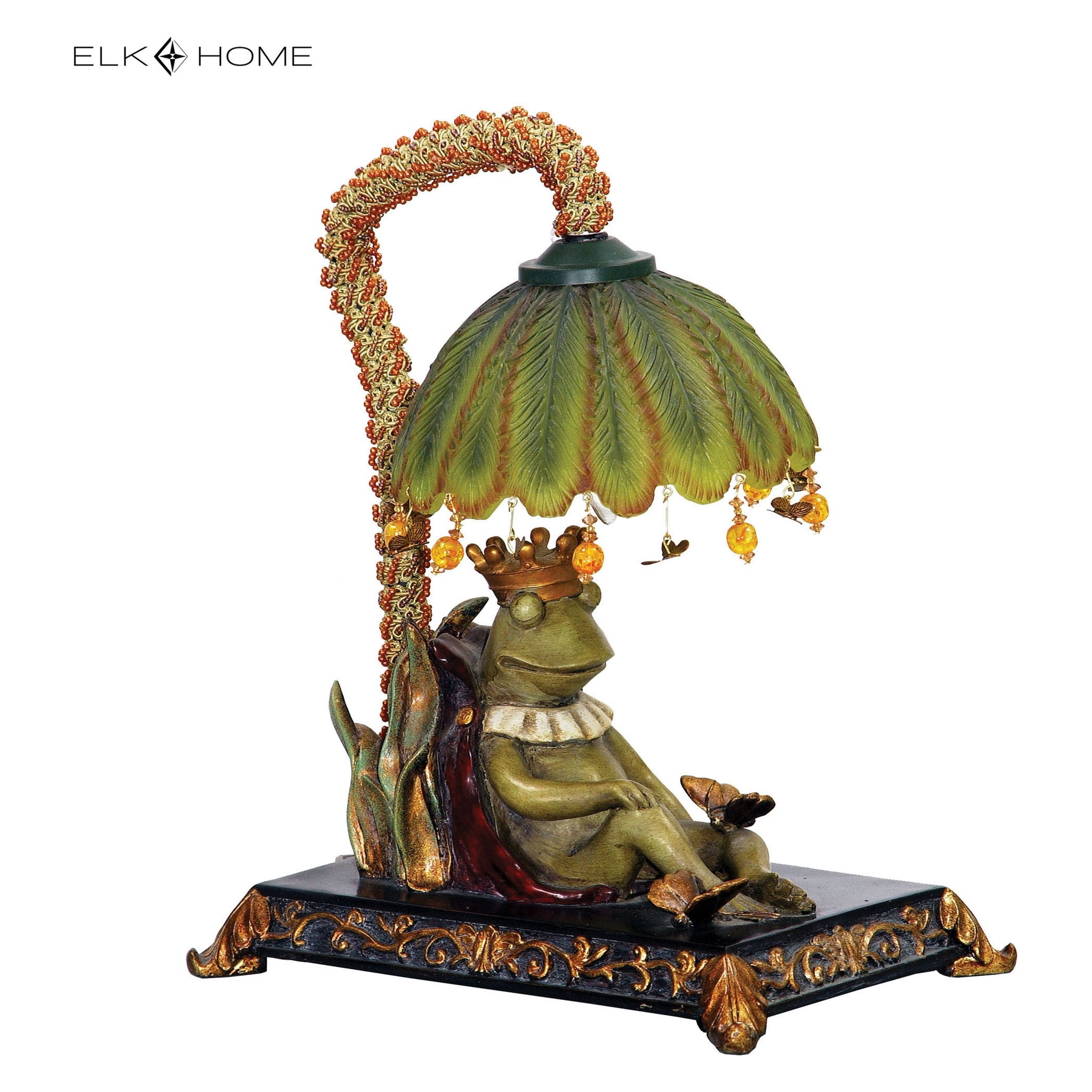 Sleeping King Frog 12.3" High 1-Light Table Lamp