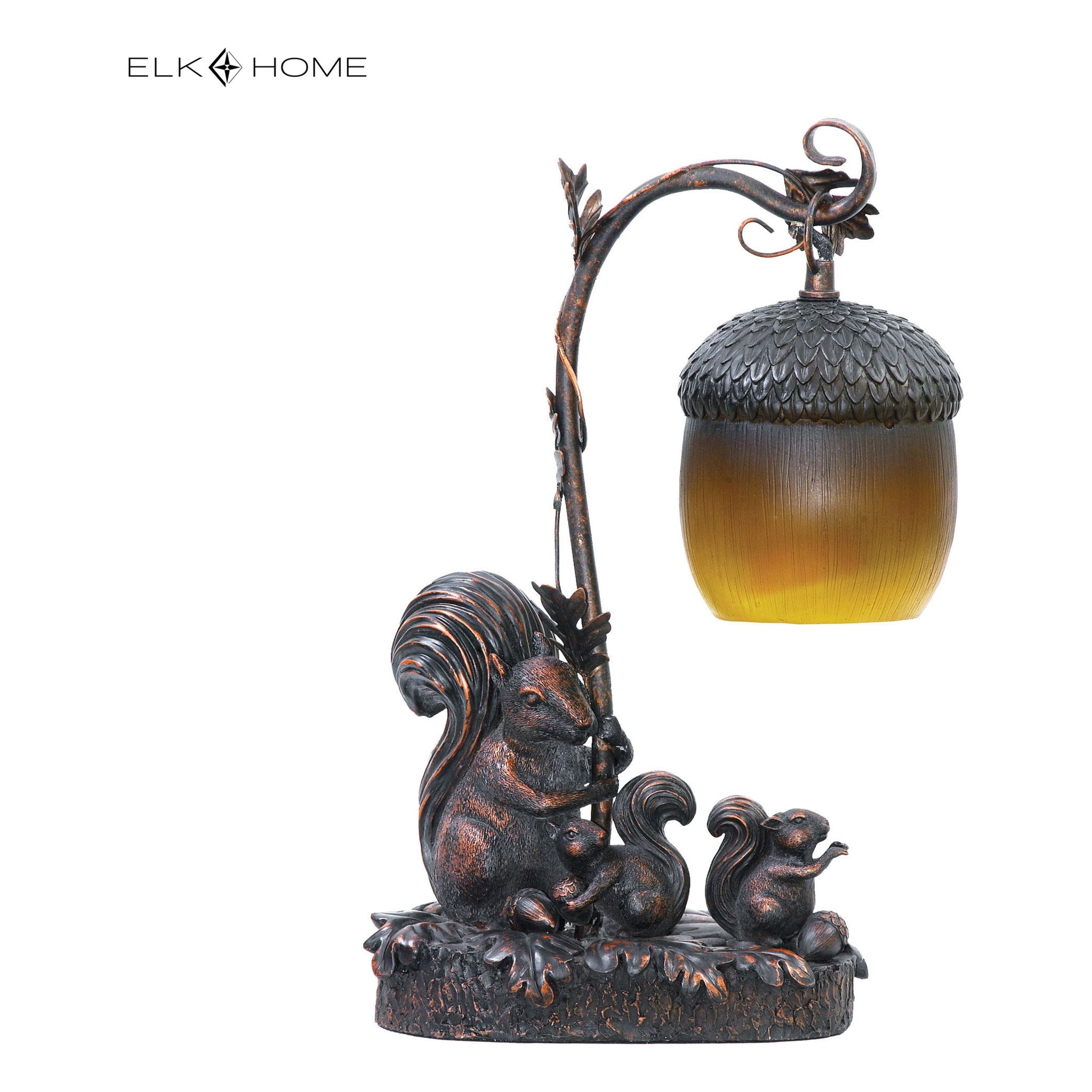 Squirrel Acorn Light 14.5" High 1-Light Table Lamp