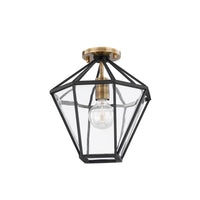 Moss 1-Light Semi Flush Mount