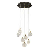 Snowflake 7-Light LED Chandelier