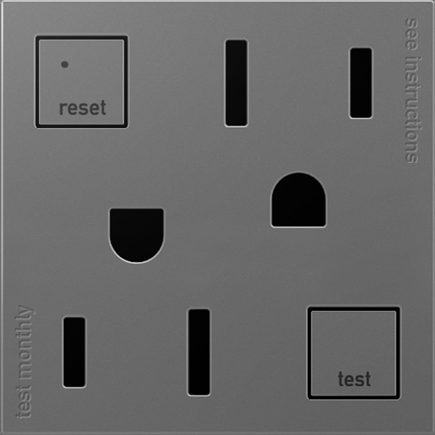 Adorne 15A Tamper-Resistant Self-Test GFCI Outlet