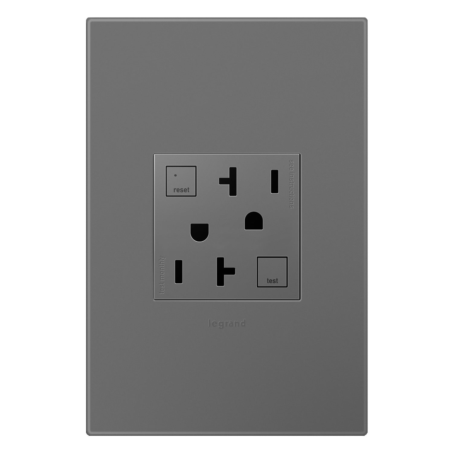 Adorne 20A Tamper-Resistant Self-Test GFCI Outlet