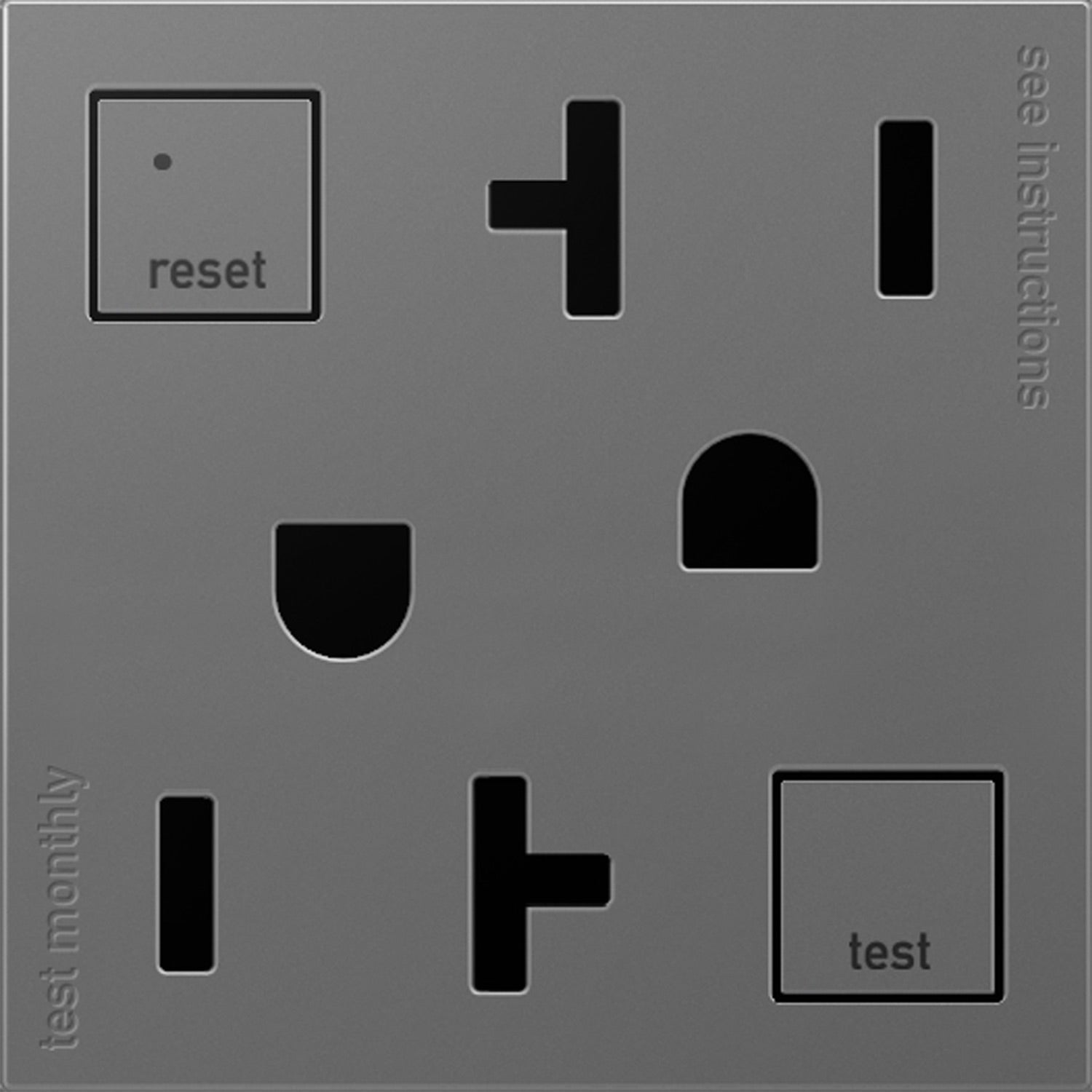 Adorne 20A Tamper-Resistant Self-Test GFCI Outlet