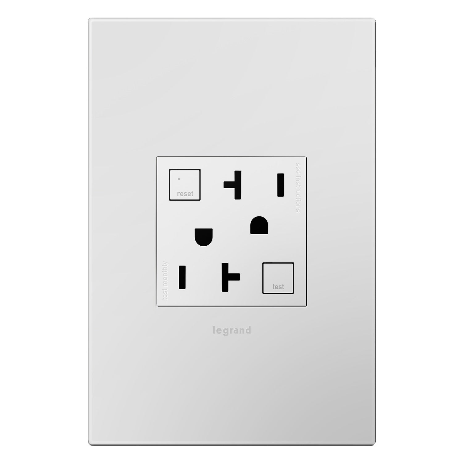 Adorne 20A Tamper-Resistant Self-Test GFCI Outlet