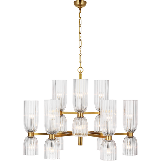 Asalea Medium Two-Tier Chandelier