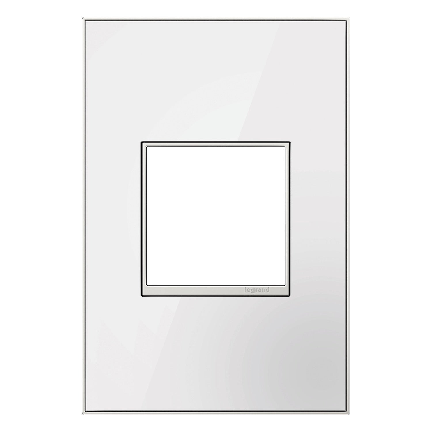 Mirror White 1-Gang Wall Plate