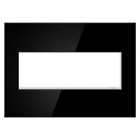 Mirror Black 3-Gang Wall Plate