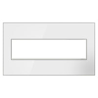 Mirror White 4-Gang Wall Plate