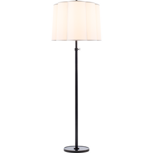 Simple Floor Lamp with Scalloped Shade