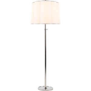 Simple Floor Lamp with Scalloped Shade