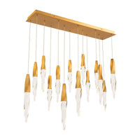 Kindjal 14-Light Multi-Light Linear Pendant