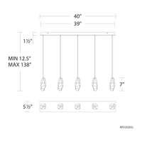 Martini 5-Light Multi-Light Linear Pendant