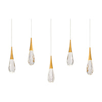Hibiscus 5-Light Multi-Light Linear Pendant