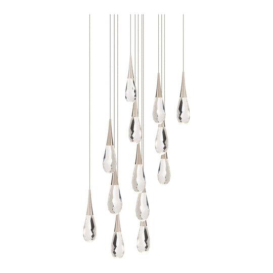 Hibiscus 13-Light Multi-Light Square Pendant