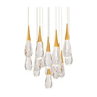 Hibiscus 15-Light Multi-Light Round Pendant