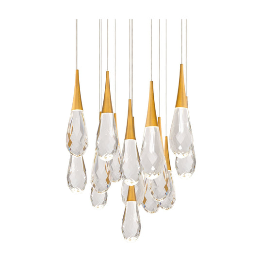 Hibiscus 15-Light Multi-Light Round Pendant