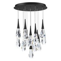 Hibiscus 15-Light Multi-Light Round Pendant