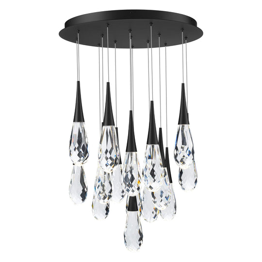Hibiscus 15-Light Multi-Light Round Pendant