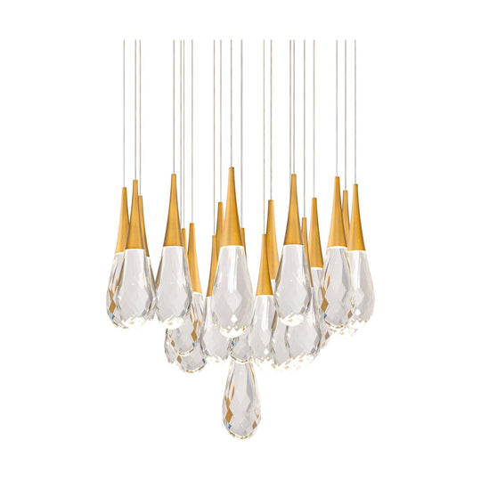 Hibiscus 21-Light Multi-Light Round Pendant