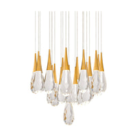 Hibiscus 21-Light Multi-Light Round Pendant