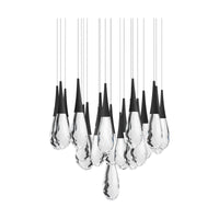 Hibiscus 21-Light Multi-Light Round Pendant