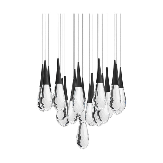 Hibiscus 21-Light Multi-Light Round Pendant