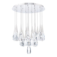 Hibiscus 21-Light Multi-Light Round Pendant