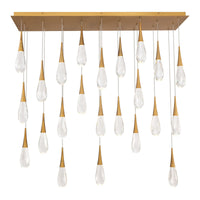 Hibiscus 23-Light Multi-Light Linear Pendant