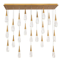 Hibiscus 23-Light Multi-Light Linear Pendant