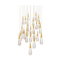 Hibiscus 25-Light Multi-Light Square Pendant